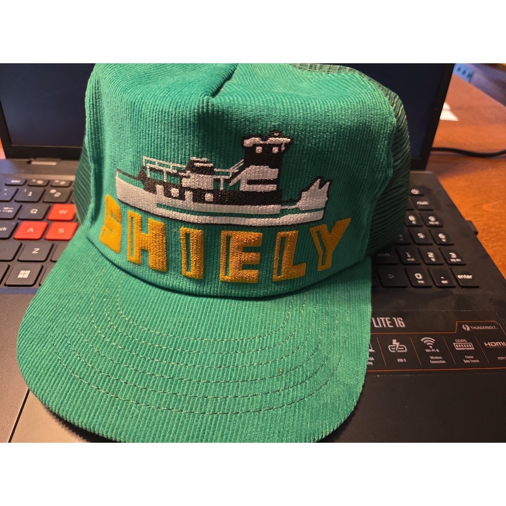 Vintage Shiely Corduroy Trucker Hat Made In USA